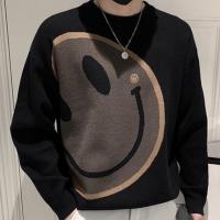 CODHaley Childe Sweater Round Neck Boys Men Knitted Bottoming Shirt Slim-Fit Top Unique All-Match Trendy Z0080