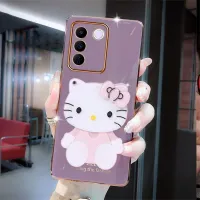 Softcase สำหรับ VIVO V29 5G VIVOV29 2023เคสสมาร์ทโฟนใหม่พร้อมด้วยกระจกเคที TPU น่ารักเคสมือถือหุ้มฝาหลังป้องกันทุกแพ็ค