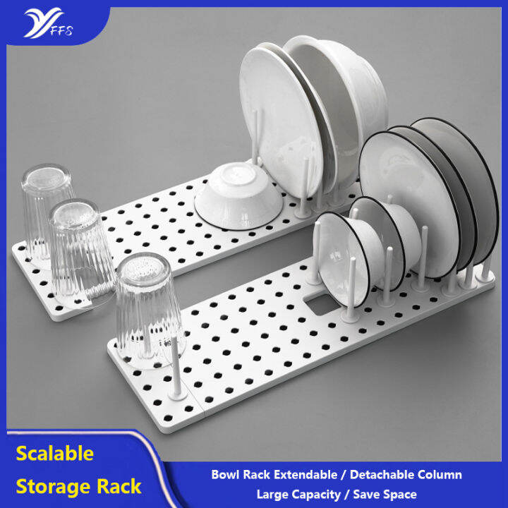 Dish Drying Racks Pegboard Drawer Organizer for Kitchen