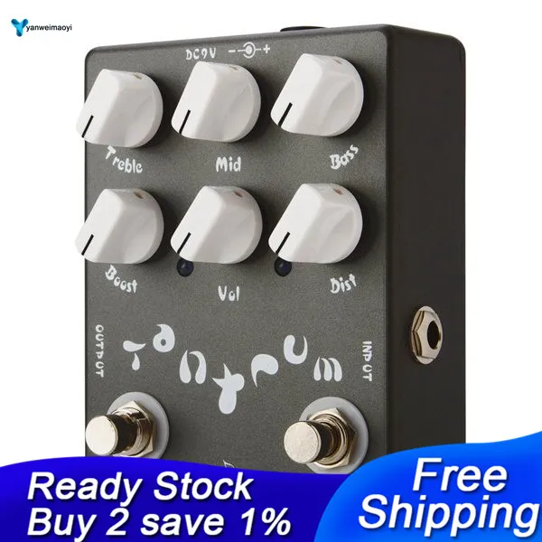 Caline Heavy Metal Effects Guitar Pedals Aluminum Alloy Housing with 6