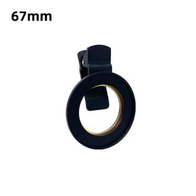 Universal 67MM Filter Adapter Clip UV CPL ND VND Filter Adapter Phone Camera Lens Filter Ring Mount Aluminum for Iphone