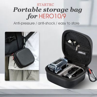 รีโมทคอนโทรลถุงเก็บกล้องกล่องเก็บที่ครอบทรานสมิตเตอร์สำหรับ GoPro HERO 10/9กระเป๋าถือเคสแข็งกระเป๋าถือ