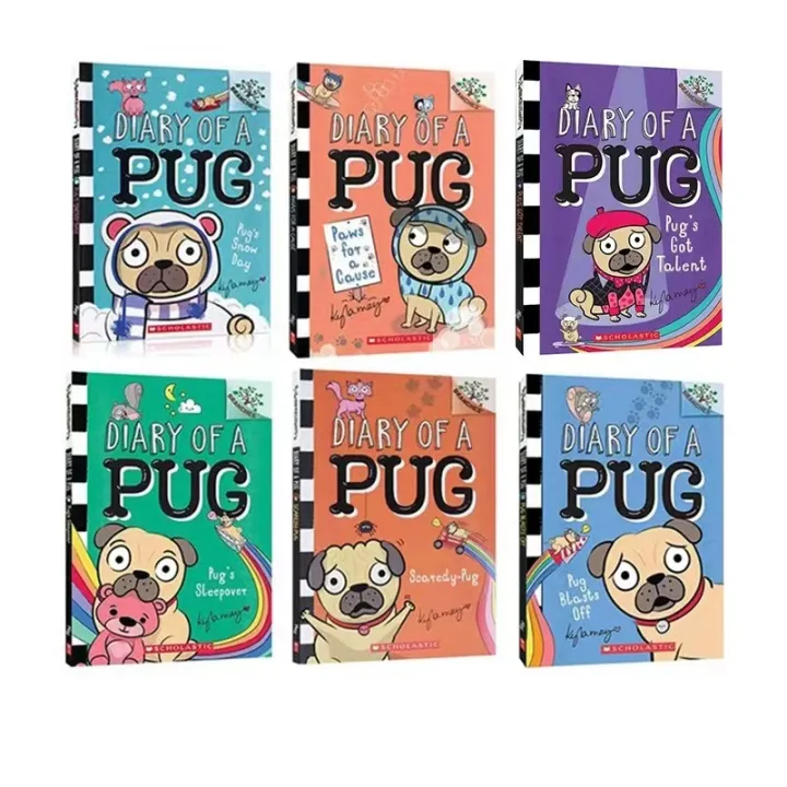 Diary of a Pug 6 books set English book for children 5-8 yrs | Lazada.co.th