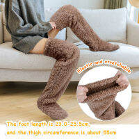 Hot Winter Knee-length Stockings Double-sided Fleece Thickened Cold Frost-resistant Home Interior Comfort Warm Clothing Goods