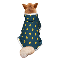 Cute Pet Costume Colorful Abstract Bath Duckling Winter Cape Hooded Autumn Pet Wear Dog Winter With Hat