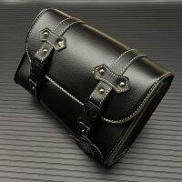 Universal PU Leather Bag Motorcycle Saddlebag Motorbike Electric Bike Storage Bag For Sportste 1200 For Honda Pipe Fittings Accessories