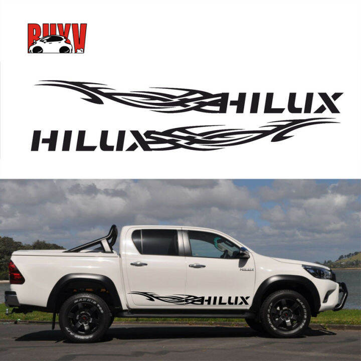 BuyV Car Body Stickers For Toyota Hilux，Car Pickup Side Sticker Self