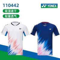 2022ใหม่ Yonex ชุดแข่งขันระบายอากาศได้ดีแห้งเร็วสำหรับทั้งหญิงและชายชุดแบดมินตัน Yy กีฬาแขนสั้นป้องกัน110442