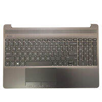 ใหม่ Palmrest Cover คีย์บอร์ดทัชแพดสำหรับ HP 15S-DY 15-DW TPN-C139 US L52022-001