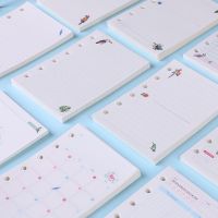 2023 45 Sheets Kawaii A5 A6 Loose Leaf Notebook Paper Refill Spiral Binder Index Inner Pages Monthly Weekly Daily Planner Agenda