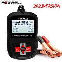 ZZOOI FOXWELL BT100 Pro 12V Car Battery Diagnose Tool 100-1100CCA 12V Digital Battery Analyzer Car Battery Tester pk BA201 BA301