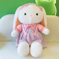 ของตกแต่ง Boneka Mainan ของขวัญตุ๊กตาสัตว์ยัดไส้เหมือนจริงสำหรับคริสต์มาสวันเกิดปีใหม่50กระต่าย Cm