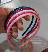 คาดผมพลาสติกเรซิน Hair Band สีเงา หน้ากว้าง 0.8 CM เหนียว ยืดหยุ่น ไม่กรอบ