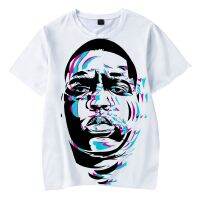 2023 NewHot New Rapper Tupac เสื้อยืดลำลองฉาวโฉ่ B.i.g. เสื้อยืดสตรีทฮิปฮอป3D ฤดูร้อน