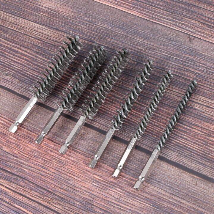 bore-brush-stainless-steel-bristles-wire-brush-for-power-drill-cleaning-wire-brush-with-hex-shank-handle-6-pieces