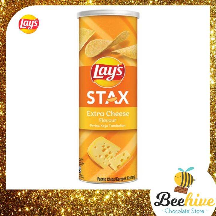 Lays Stax Cheddar Cheese Potato Chips 135g Lazada