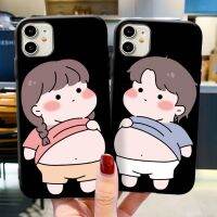 GuangZhouLiChaoPiF เคสโทรศัพท์มือถือคู่รัก แบบนิ่ม ลายอ้วนตลก สําหรับ iPhone 14 13 12 XS X XR 8 7 6 6S 5 5S