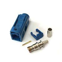 1pc Fakra C Female Jack Connector Blue Crimp for RG316 RG174 Cable for GPS Navi Wholesale Price