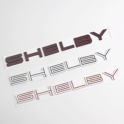 1X 3D ABS SHELBY logo rear trunk Emblem front Badge Sticker car styling for super snake COBRA Mustang GT350 GT500