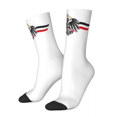 【LZ】♙﹊  Inverno quente louco design unisex império alemão bandeira imperial águia meias alemanha suor absorvente skate meias