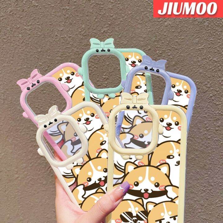 เคส-jiumoo-สำหรับ-iphone-13-iphone-13-pro-iphone-13-pro-iphone-13-pro-max-เคสการ์ตูนสุนัขชิบะอินุน่ารักสร้างสรรค์เลนส์กล้องถ่ายรูปสัตว์ประหลาดน้อยน่ารักป้องกันเคสนิ่มใส่โทรศัพท์กันกระแทกแบบใสปลอกซิลิโ