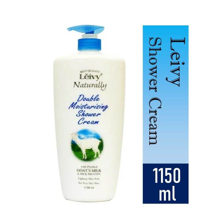 Leivy Shower Cream Goats Milk Double Moisturizer 1150ml Lazada Indonesia