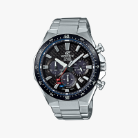 Casio นาฬิกาข้อมือผู้ชาย Casio Standard Chronograph Edifice Solar Power Silver รุ่น EQS-800CDB-1AVUDF_XD