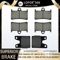 Motorcycle Brake Pads Front Rear For Kawasaki Yamaha YZF1000 YZF750 XJR1300 YZF1000 R1 98-01 750 R7 99-00 XJR 1300 2000