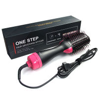 One Step Hair Dryer and Volumizer 1000W Rotating Hot Air Brush Professional Blow Dryer Comb Brush Electric Ion Blow Dryer Brush