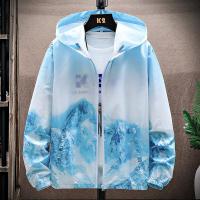 ✑ 2023 Summer Hooded Jacket Men Waterproof Sun Protection Clothing Fishing Hunting Clothes Male Quick Dry Skin Windbreaker Size4XL