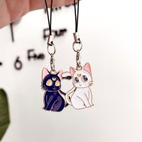 Cute Cat Girls Phone Strap Lanyards for iPhone/Samsung/XiaoMi Case Mobile Phone Strap Hang Rope Smart Phone Charm Phone Charms