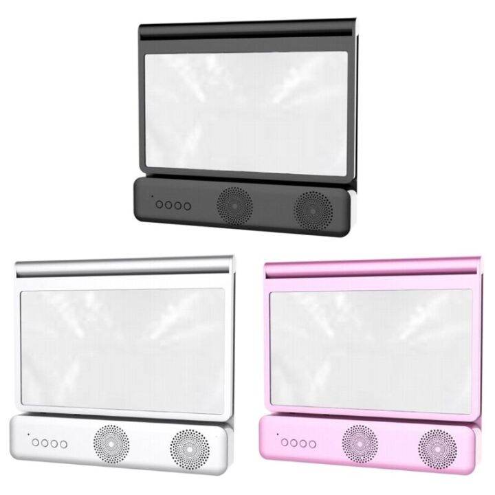 แว่นตาขยายวิดีโอ3d-ที่พับได้และขยายผู้ถือ-exper-st-การป้องกันดวงตาด้วยลำโพงบลูทูธ