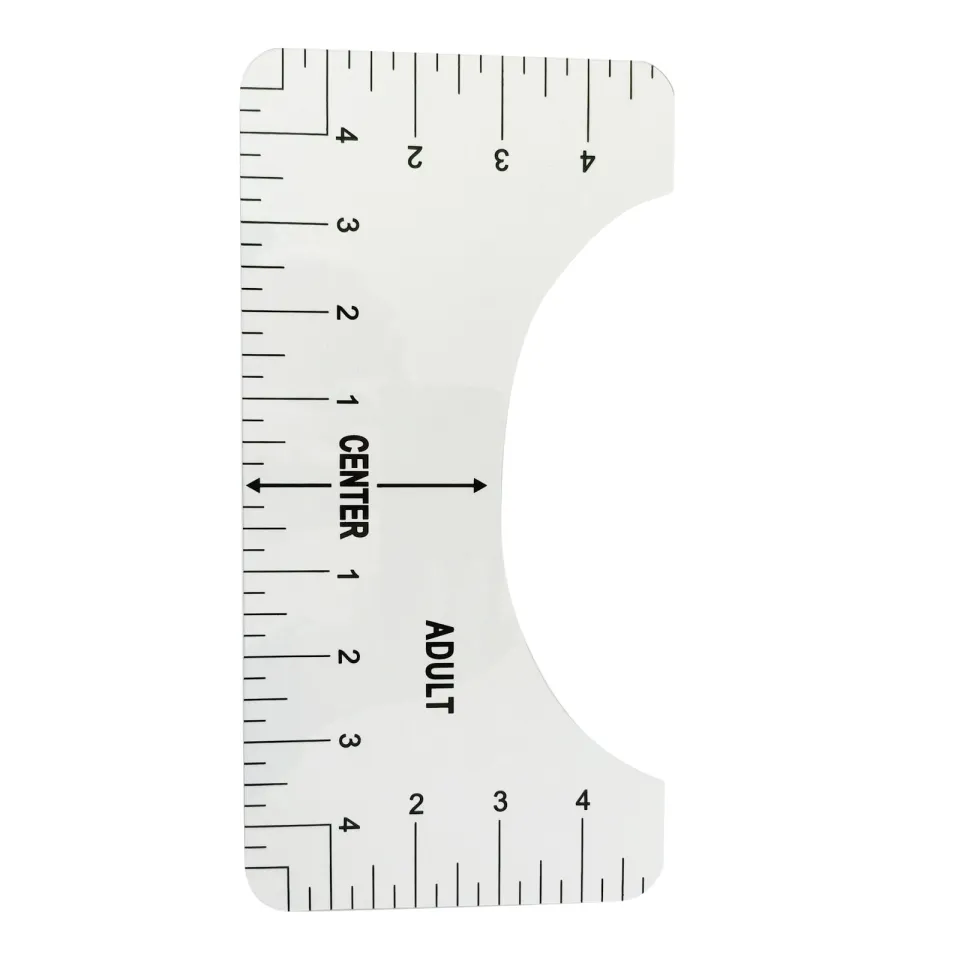 4PCS T-Shirt Alignment Ruler For Guiding T-Shirt Design Fashion Rulers With  Size Chart DIY