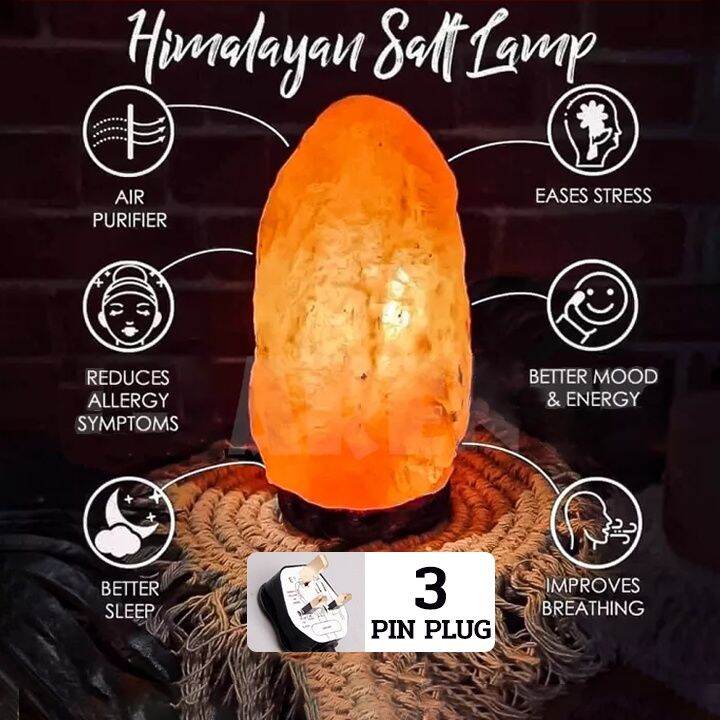 SG 100 PURE HIMALAYAN SALT LAMP AIR PURIFIER IONIZER Negative Ionizer