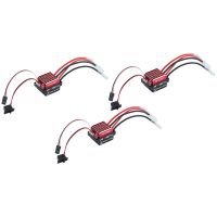 3X 1060 60A Waterproof Brushed ESC Speed Controller Forward Brake and Reverse Brake for 1/10 RC Crawler Axial Scx10 Trx4