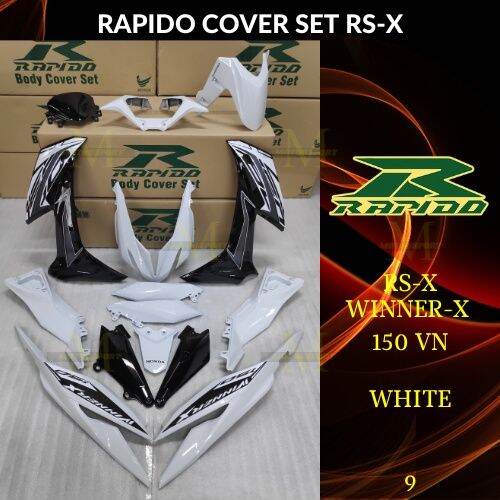 Rapido Body Cover Set Rsx Rs X Winner X Vn White Sticker Tanam