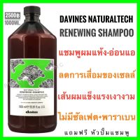 ?ดาวิเนส แชมพูสำหรับผมขาดการบำรุง ลดการเสื่อมสภาพ?Davines NaturalTech Renewing Shampoo 1000ml.