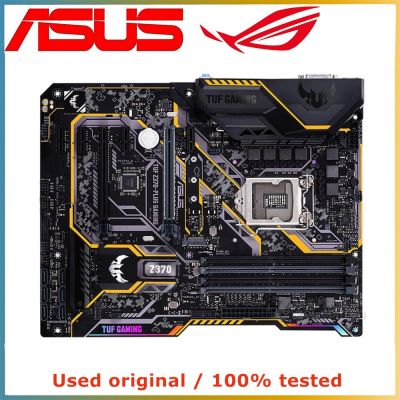 สำหรับ ASUS TUF Z370-PLUS เมนบอร์ดคีย์บอร์ดเกม LGA 1151 DDR4 64กรัมสำหรับเมนบอร์ดคอมพิวเตอร์ตั้งโต๊ะ Z370 Intel M.2 NVME PCI-E 3.0 X16