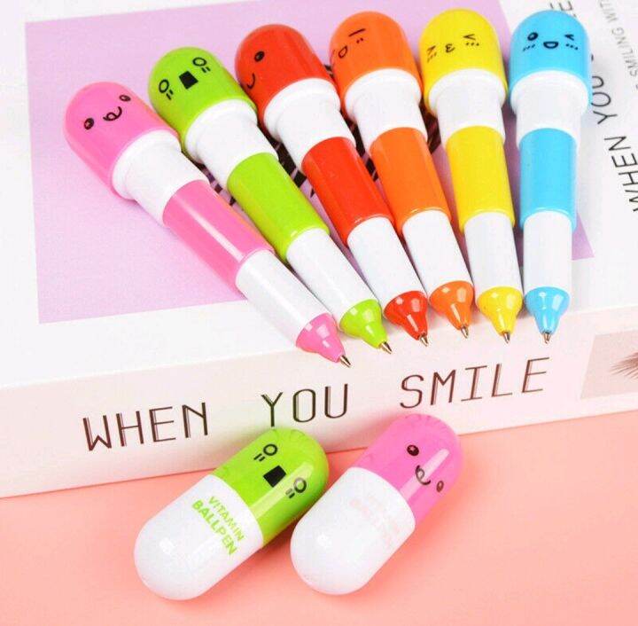 Ball Point Capsule Pen Retractable Blue Ink | Lazada