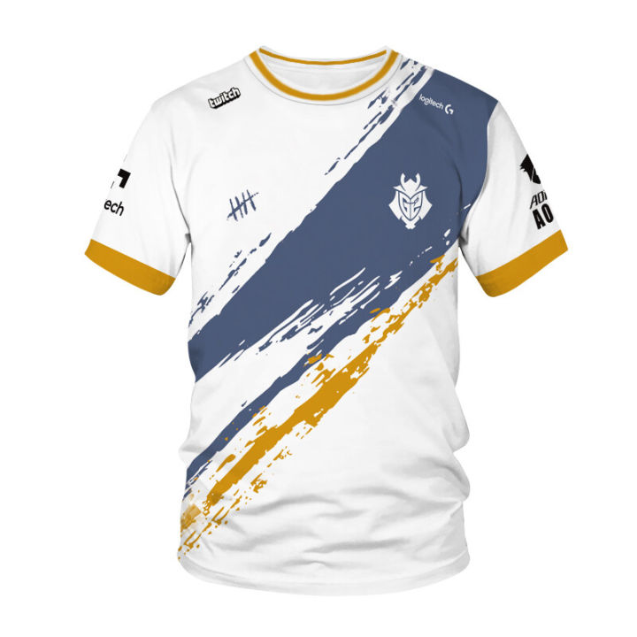 LoL G2 Esports Team Uniform Jersey T Shirt Pro Player