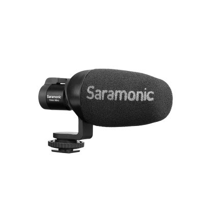Saramonic ไมโครโฟน Condenser รุ่น Vmic Mini มีฮอตชูในตัว หัวแจ็ค 3.5mm TRS ตัวเมีย ไมโครโฟนคอนเดนเซอร์ Cardioid