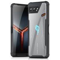 「Enjoy electronic」 ZSHOW Case for ASUS ROG Phone 2 Cover Soft TPU Clear PC Back Air Trigger Compatible Camera Protection Shockproof