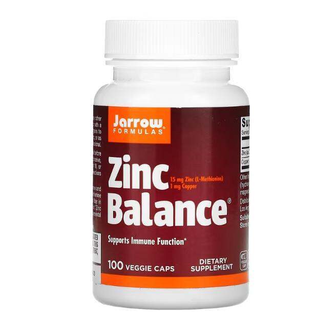 American Jarrow Formulas zinc balance 15mg 1mg copper ratio 15:1 100 ...