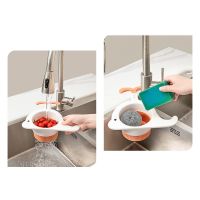 ▲▧✈ Household Sink Filter Residue Filter Basket Whale-shaped Kitchen Washing Vegetables Washing Fruit Drain Basket Gadgets