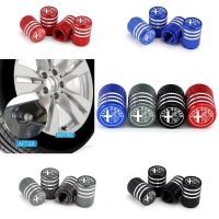 4PCS Metal Stem Caps Tire Air Cover for Alfa 147 155 156 159 Giulia Mito Stelvio 4C Car Accessories 【hot】