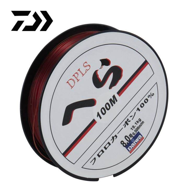 daiwa-สายตกปลาเคลือบฟลูออโรคาร์บอนโมโนฟิลาเมนต์ญี่ปุ่น2-35lb-สายไนลอนตกปลาแข็งแรงมากยาว100เมตรอุปกรณ์ตกปลาสำหรับปลาคาร์ฟทะเล