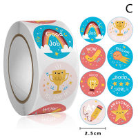 Shao 500ชิ้น/เซ็ต round Cartoon Toys สติกเกอร์สัตว์สำหรับเด็ก teacher reward Sticker