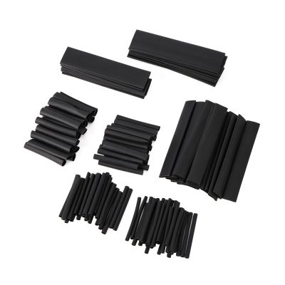 ；【‘； 127Pcs Black Boxed Heat Shrinktubing 2:1 Electronic DIY Kit,Insulated Polyolefin Sheathed Shrink Tubing Cables And Cables Tube