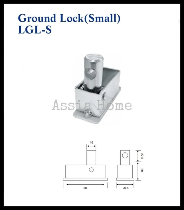 Roller Shutter Ground Lock / Small Ground Lock Lazada