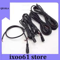 ixoo61 store 5pcs 2pin DC Female Power Pigtail Cable 5.5x2.1mm Jack Cord Diy DC Connector For 12V CCTV Camera LED Strip Light